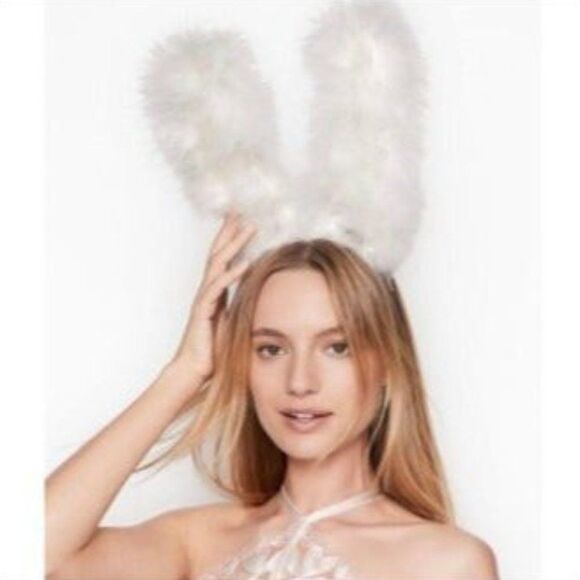 VICTORIA\'S SECRET Bunny Feather Ears NEW White main image 5
